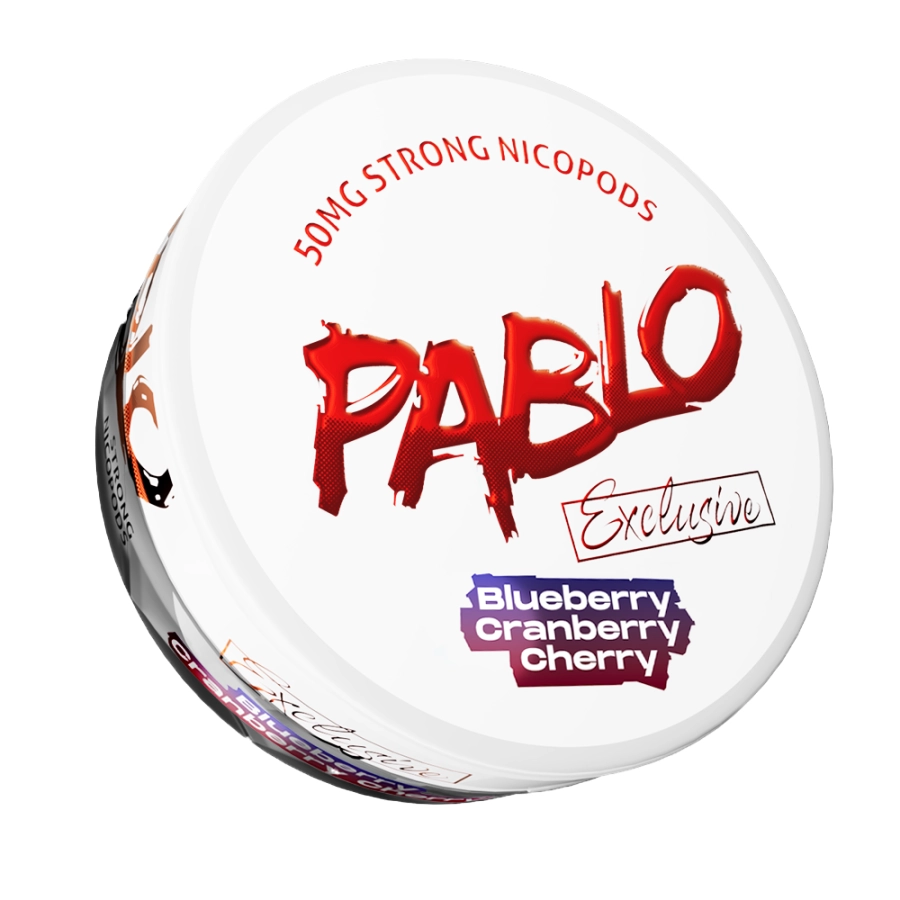 Pablo Exclusive 50mg Blueberry Cranberry Cherry 