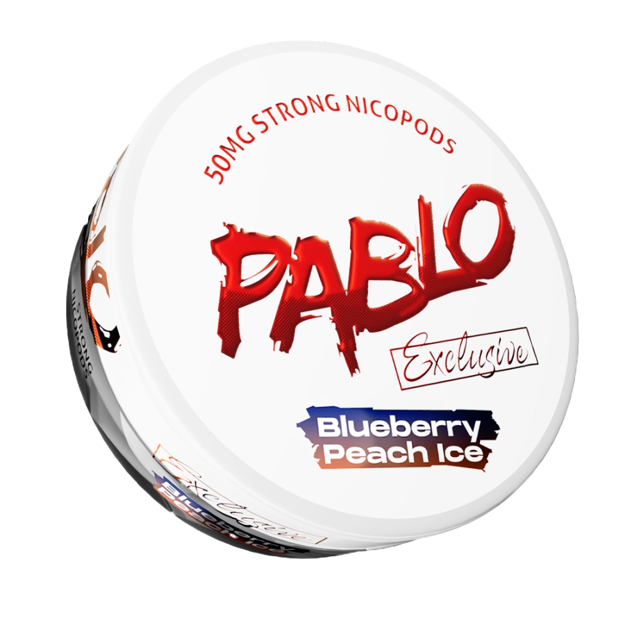 Pablo Exclusive 50mg Blueberry Peach Ice