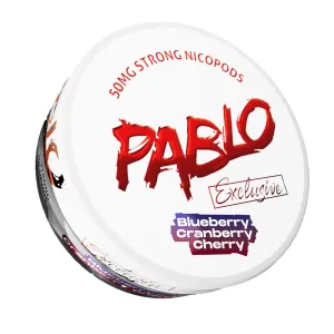Pablo Exclusive 50mg Blueberry Cranberry Cherry 
